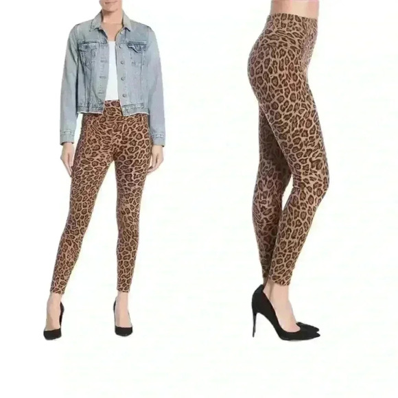LOVE FIRE LEGGING LEOPARD PRINT SIZE LARGE - Picture 2 of 7